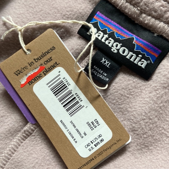 PATAGONIA WOMEN’S MICRO D FLEECE JOGGERS IN STINGRAY MAUVE SZ XL - Picture 11 of 11